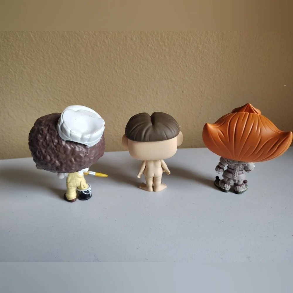 Funko Pop Lot Of 3 Random Icon Characters -Pennywise, Bob Ross, Cavity Sam-Loose